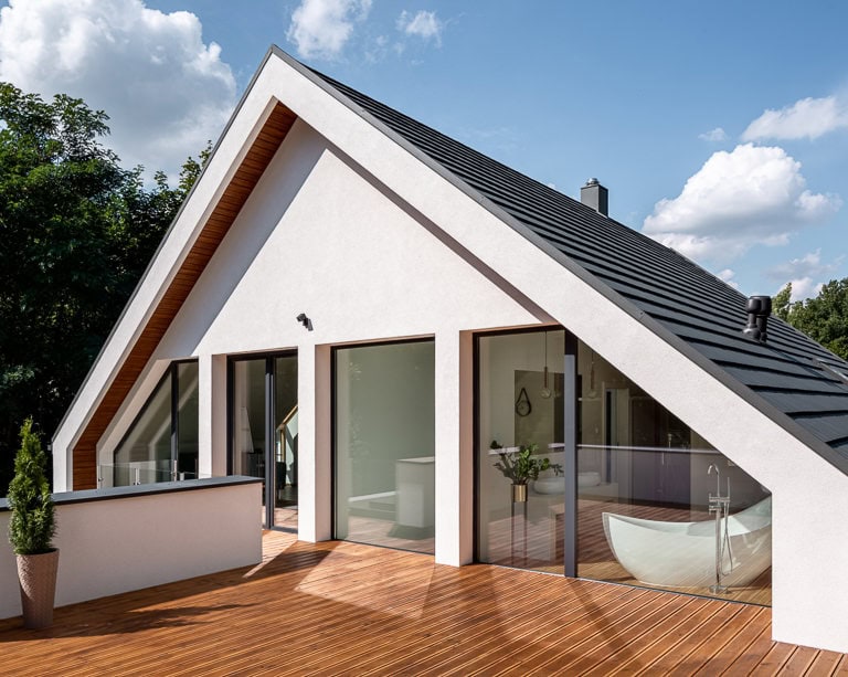 Baies vitrées sur mesure Ouvêo aluminium bois PVC